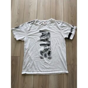 Aape By A Bathing Ape T-Shirt Mens XXL White Camo Logo Graphic Tee APUNVS